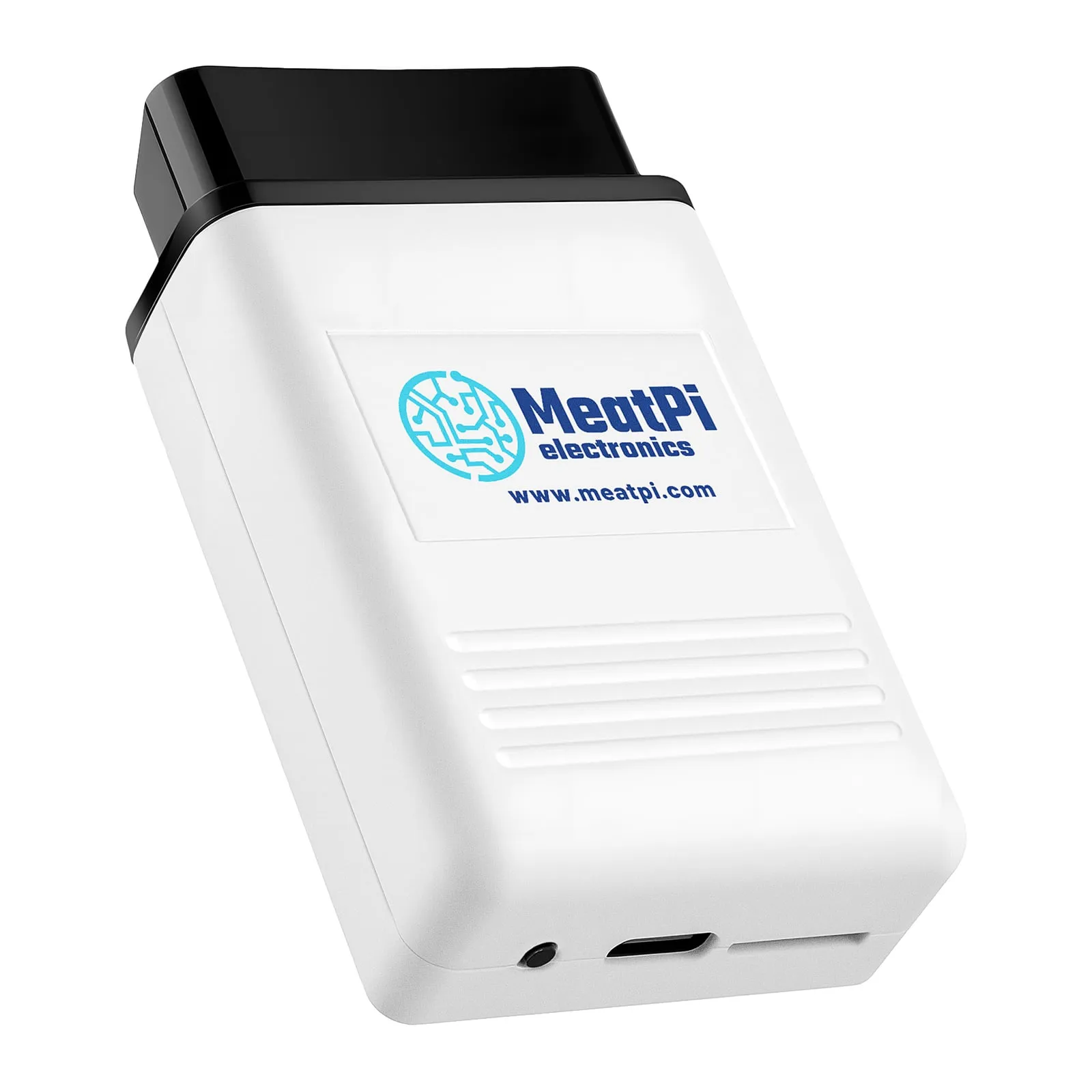 WiCAN PRO, white OBD-II adapter with status LEDs